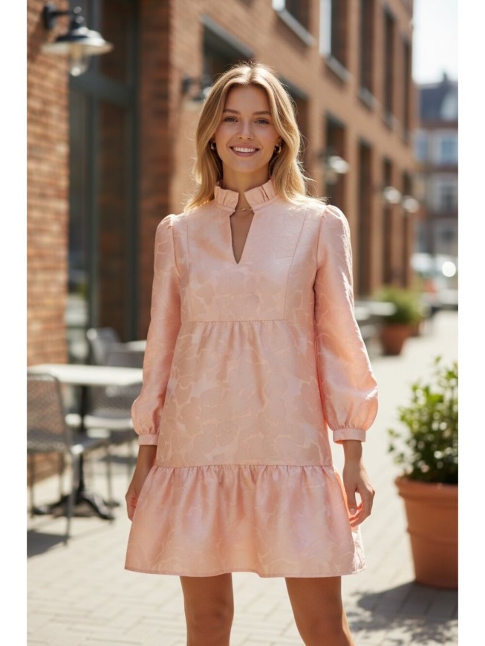 TUCKERNUCK NEW Bellini Fil Coupe Palmerston Peach/Pink Mini Party dress, sz XL